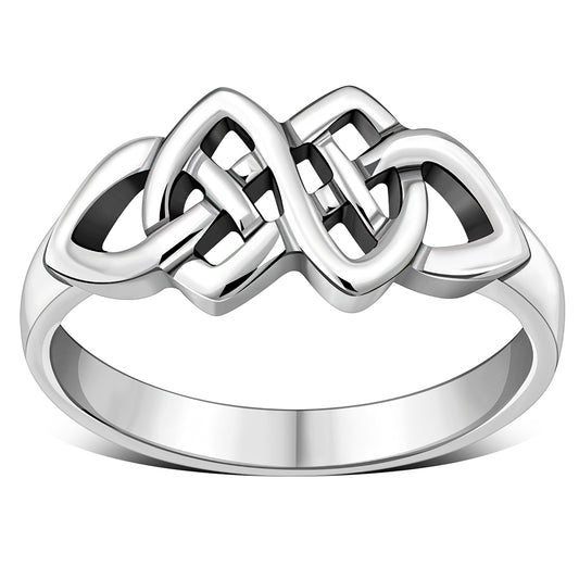 Plain Celtic Knot Sterling Silver Ring