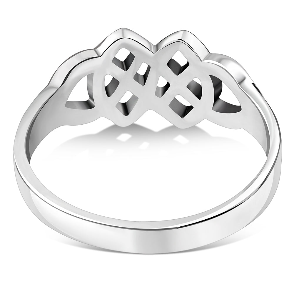 Plain Celtic Knot Sterling Silver Ring