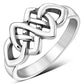 Plain Celtic Knot Sterling Silver Ring
