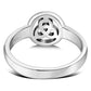 Celtic Trinity Plain Sterling Silver Ring