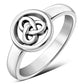 Celtic Trinity Plain Sterling Silver Ring