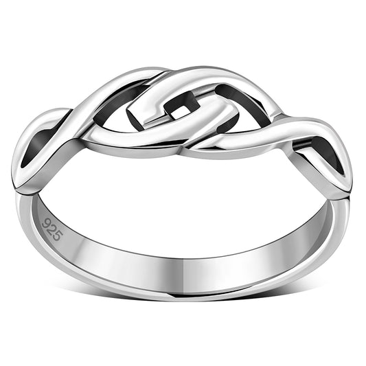 Plain Celtic Knot Silver Ring