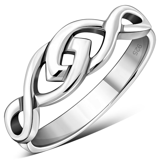 Plain Celtic Knot Silver Ring