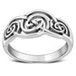 Musical Note Style Celtic Sterling Silver Ring