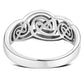 Musical Note Style Celtic Sterling Silver Ring