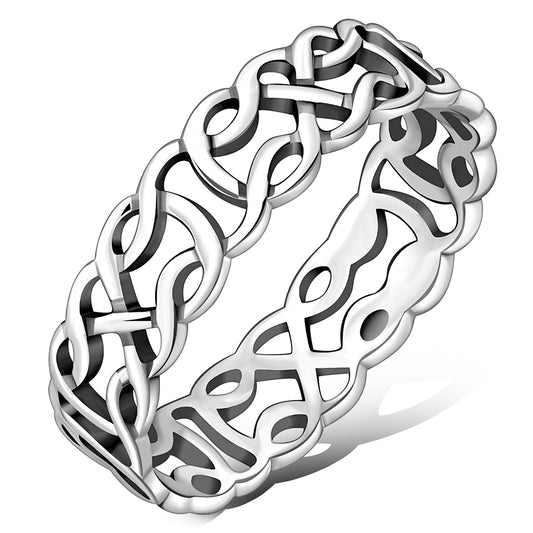 Plain Silver Celtic Band Ring