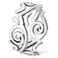 Plain Sterling Silver All Round Spiral Ring