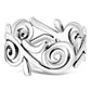 Plain Sterling Silver All Round Spiral Ring