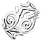 Plain Sterling Silver All Round Spiral Ring