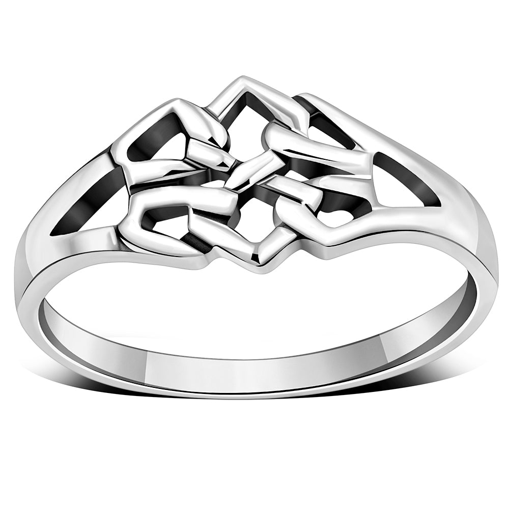 Delicate Celtic Knot Silver Ring