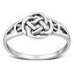 Plain Celtic Knot Silver Ring
