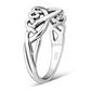 Unique Celtic Trinity knot Design Silver Ring