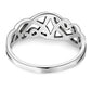 Unique Celtic Trinity knot Design Silver Ring
