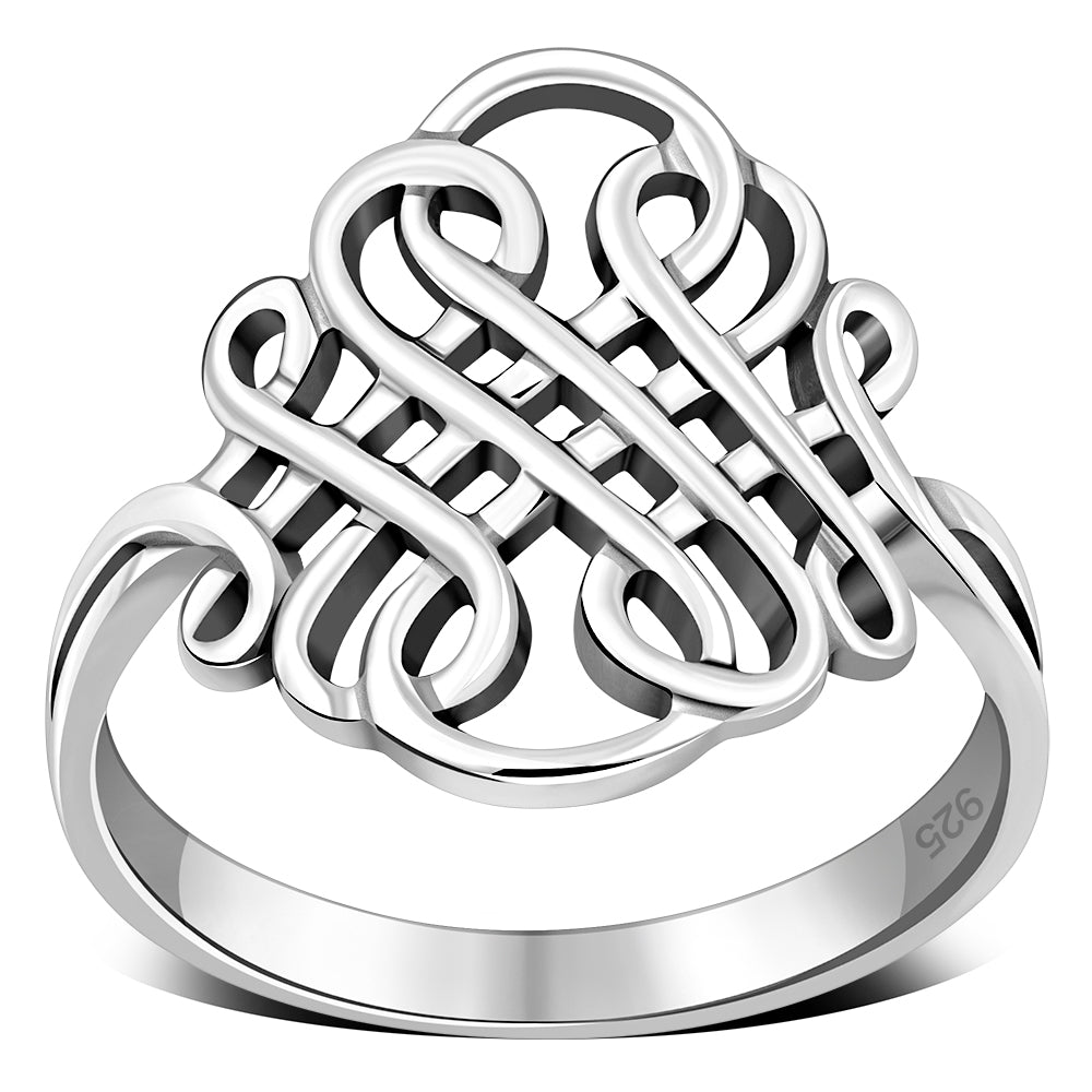 Plain Sterling Silver Celtic Ring