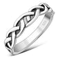 Plain Celtic Knot Sterling Silver Ring