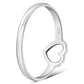 Plain Silver Heart Ring