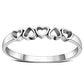Simple Hearts Sterling Silver Ring