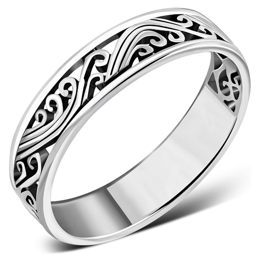 Plain Silver Band Ring
