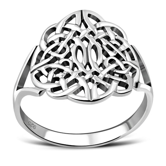 Plain Celtic Silver Ring