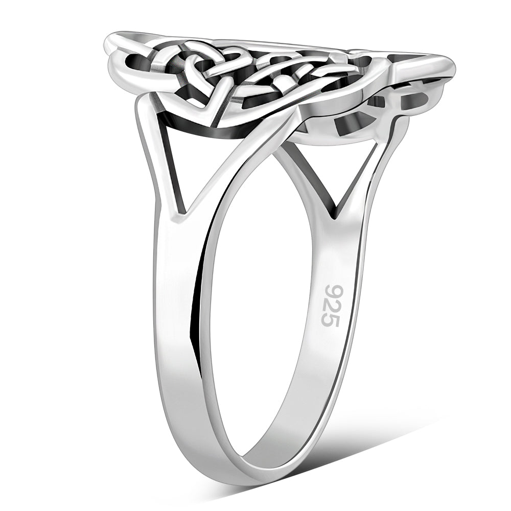 Plain Celtic Silver Ring