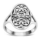 Victorian Style Light Plain Silver Ring