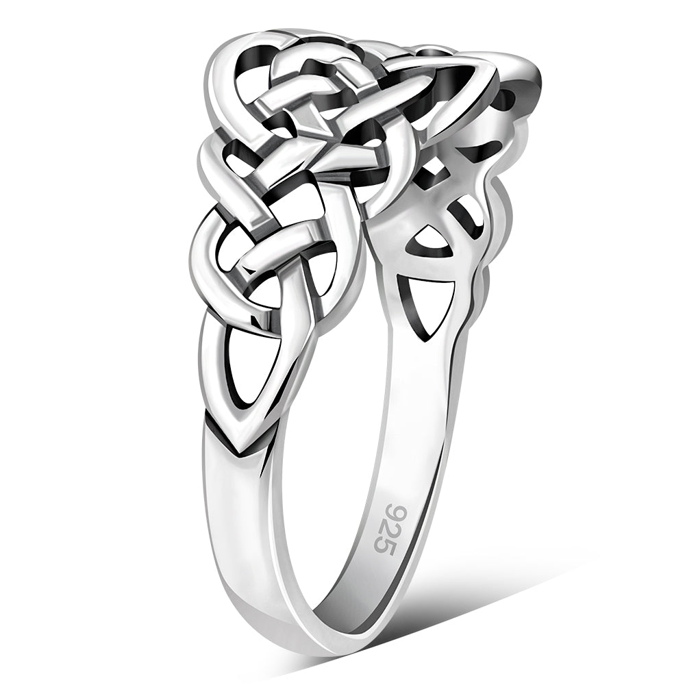 Plain Celtic Knot Silver Ring