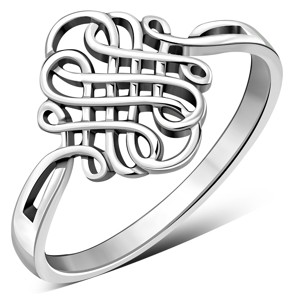 Sterling Silver Plain Celtic Knot Ring