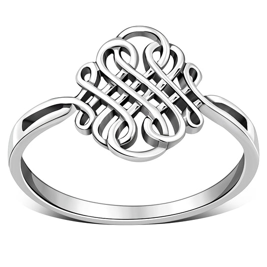 Sterling Silver Plain Celtic Knot Ring
