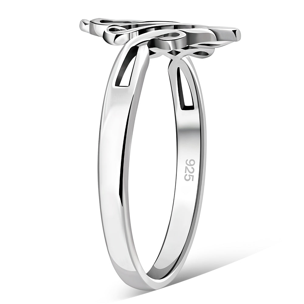 Sterling Silver Plain Celtic Knot Ring