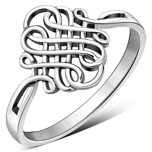Sterling Silver Plain Celtic Knot Ring
