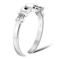Claddagh Toe Ring Plain Sterling Silver