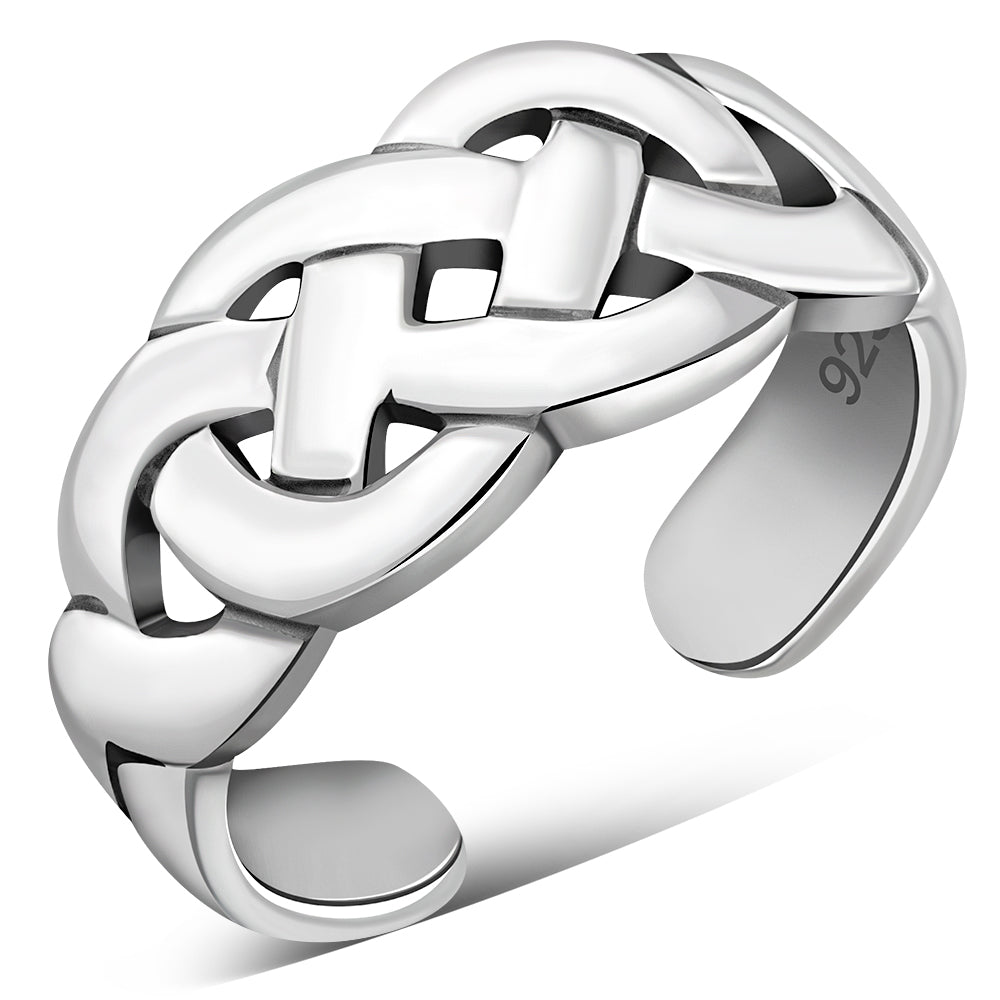 Plain Celtic Toe Ring Sterling Silver