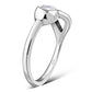 Cubic Zirconia Silver Toe Ring