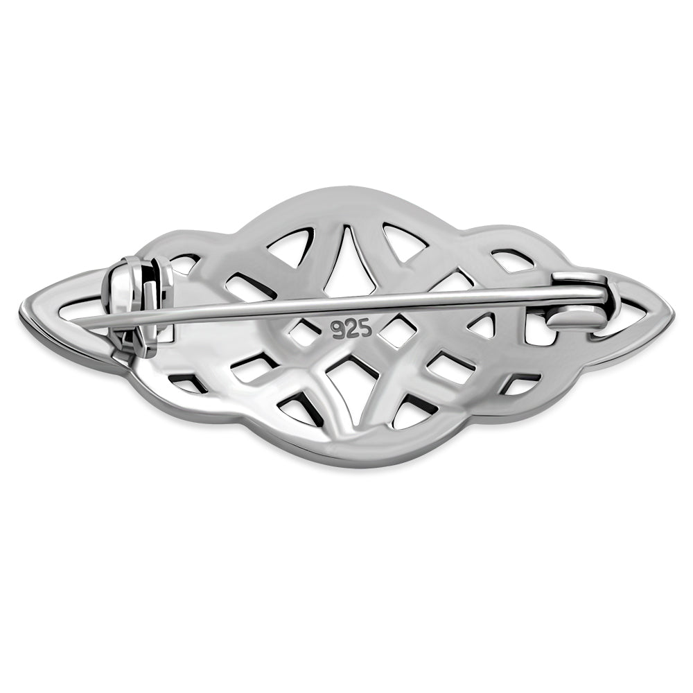 Sterling Silver Celtic Knot Brooch