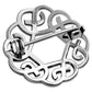 Rounded Sterling Silver Celtic Brooch