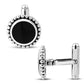 Sterling Silver Black Onyx Cufflinks