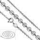 1.8mm-Wide | Sterling Silver Flat Oval Chain
