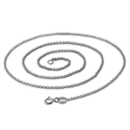 1.5mm-Wide | Sterling Silver Rolo Link Chain