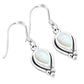 Mother Of Pearl Shell Pear Shaped Ethnic Style Drop Hook Earrings