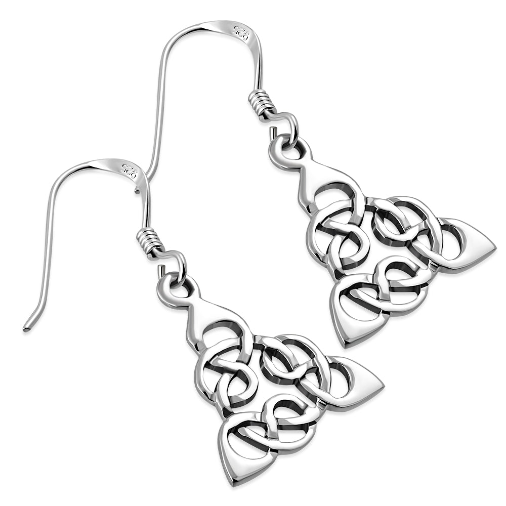 Celtic Plain Silver Earrings