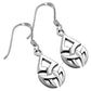 Celtic Plain Silver Trinity Knot Earrings