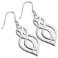 Long Sterling Silver Celtic Earrings