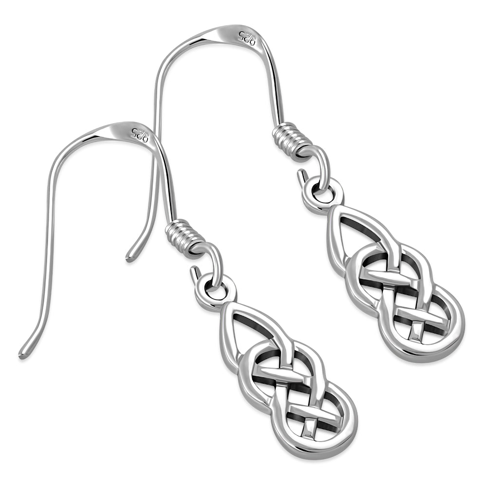 Small Celtic Knot Silver Earrings