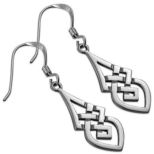 Sterling Silver Celtic style Trinity earrings