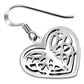 Celtic Heart Solid Sterling Silver Earrings