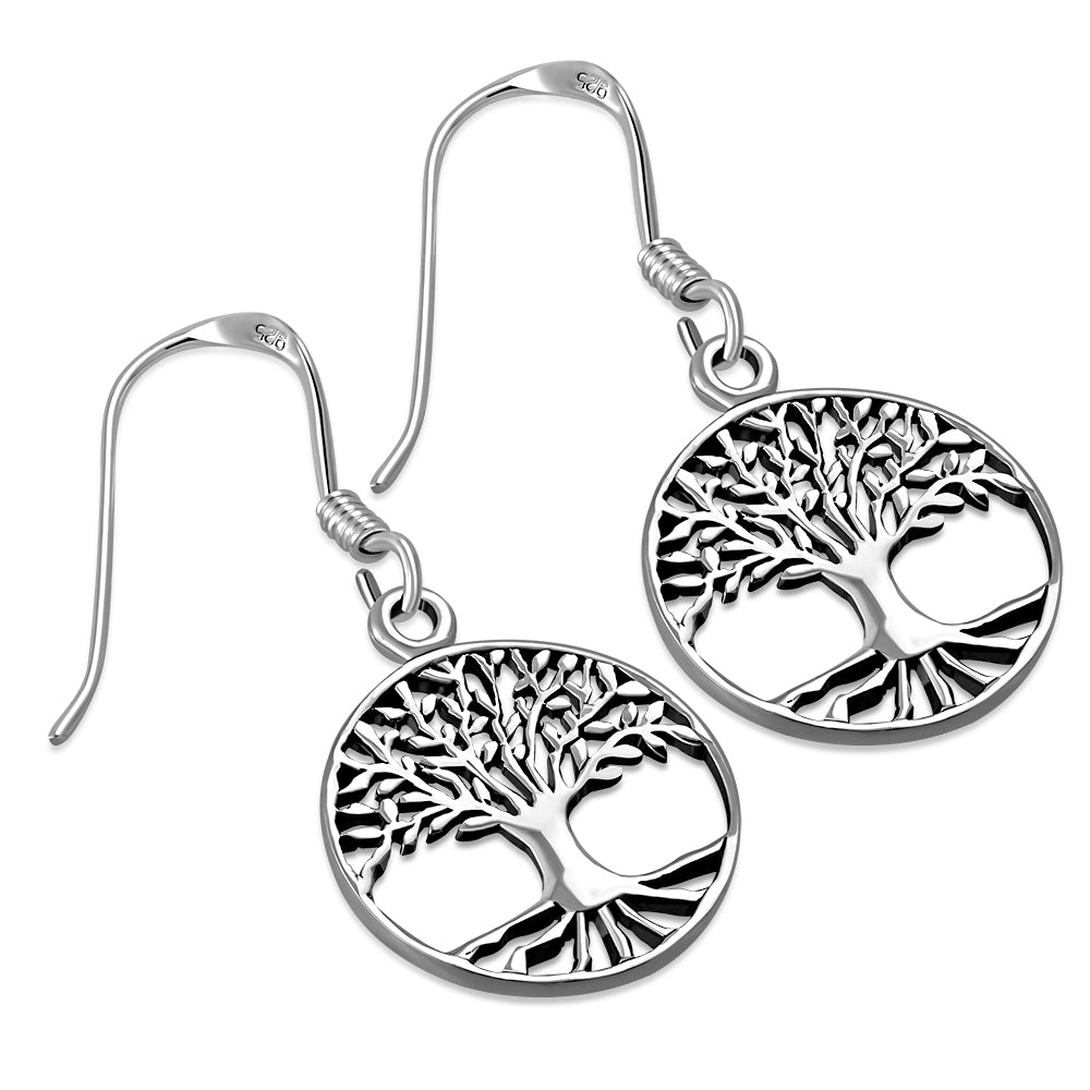 Celtic Tree of Life Silver Earrings