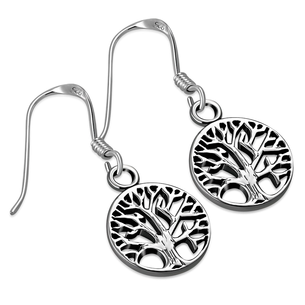 Tree of Life Sterling Silver Earrings 