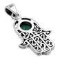 Turquoise Hamsa Silver Pendant