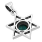 Turquoise Star of David Silver Pendant