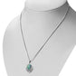 Large Abalone Shell Celtic Silver Pendant